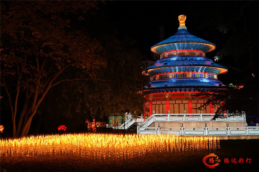 塞纳古堡彩灯灯光嘉年华亮灯组图