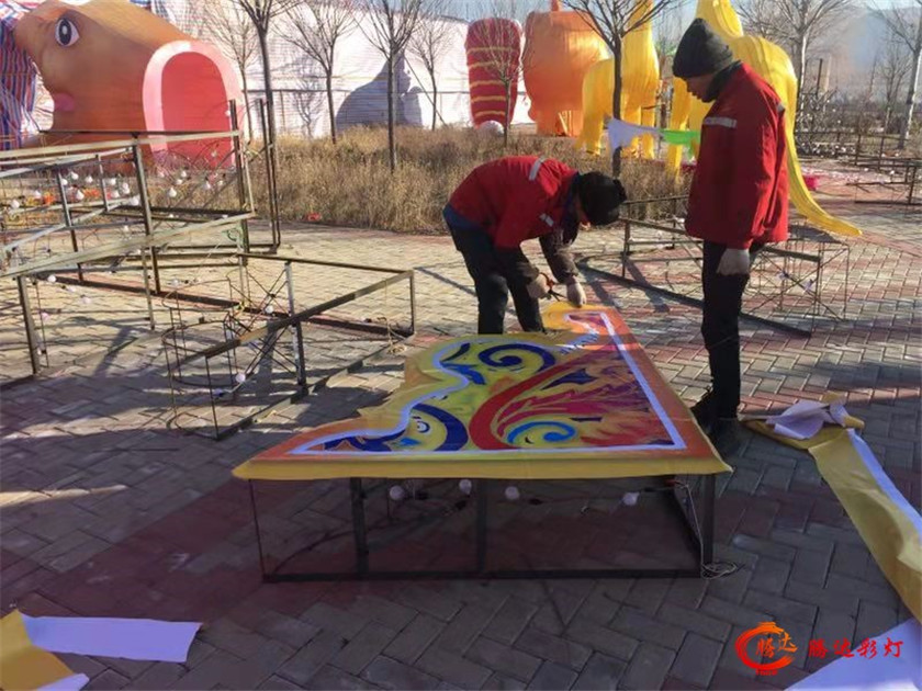 2020东北地区灯会制作现场