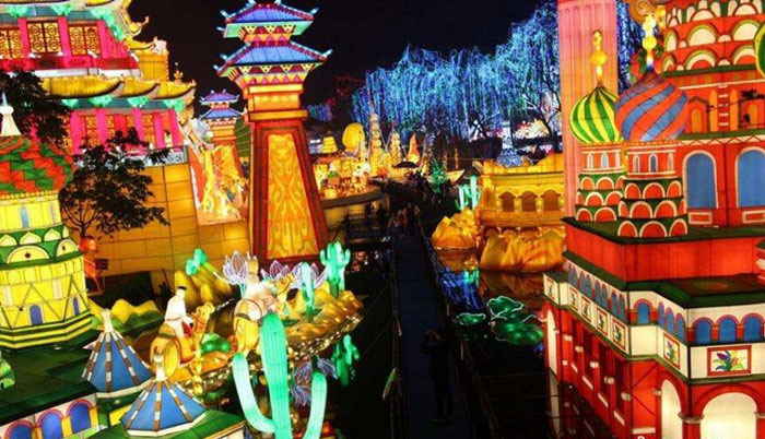 建筑风情花灯